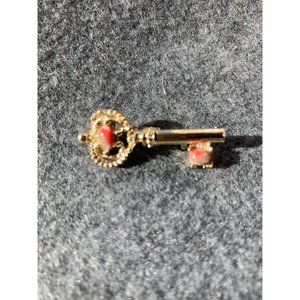 Gerry's Key  OS Gold Tone Metal, Orange   Composite Stones, Gold Tone Metal